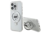 Telefon - Pokrowiec i etui - Karl Lagerfeld KLHMP15XHMRSCHH iPhone 15 Pro Max 6.7" white/white hardcase Ring Stand Choupette Head MagSafe - 3666339168667