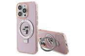 Telefon - Pokrowiec i etui - Karl Lagerfeld KLHMP15LHMRSKCP iPhone 15 Pro 6.1" pink/pink hardcase Ring Stand Karl&Choupette MagSafe - 3666339169015