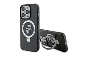 Telefon - Pokrowiec i etui - Karl Lagerfeld Ring Stand Karl&Choupette MagSafe case for iPhone 14 Pro - black - 3666339169091