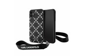 Telefon - Pokrowiec i etui - Karl Lagerfeld KLHCN61SAKLMBSK iPhone 11 / Xr 6.1" black/black hardcase Monogram Losange Saffiano - 3666339169992