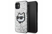 Telefon - Pokrowiec i etui - Karl Lagerfeld KLHCN61G2CPS iPhone 11 / Xr 6.1" silver/silver hardcase Glitter Choupette Patch - 3666339170035