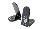 Telefon - Adapter i Ladowarka - Karl Lagerfeld Choupette MagSafe induction charger 15W foldable 2in1 - black - 3666339170516