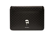 Torba, plecak i pokrowiec na laptopa - Karl Lagerfeld Saffiano Monogram Ikonik case for a 14" laptop - black - 3666339170523