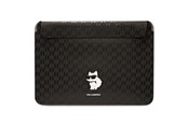 Torba, plecak i pokrowiec na laptopa - Karl Lagerfeld Saffiano Monogram Choupette case for a 14" laptop - black - 3666339170561