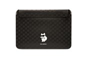 Torba, plecak i pokrowiec na laptopa - Karl Lagerfeld Saffiano Monogram Choupette case for a 16" laptop - black - 3666339170578