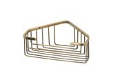 Akcesoria do czyszczenia - Gedy Corner Soap Basket Bronze Brass - 11290