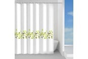 Akcesoria do czyszczenia - Gedy Green Leaves Shower Curtain 120 x 200 cm - 12330