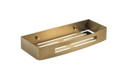 Akcesoria do czyszczenia - Gedy Nerva Bath Shelf - Brushed Brass - 241788