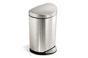 Akcesoria do czyszczenia - Simplehuman Semi-Round Pedal Bin Brushed Stainless Steel - 10 L - CW1833