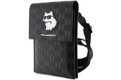 Torba, plecak i pokrowiec na laptopa - Karl Lagerfeld Case KLWBSAKHPCK Handbag - Black Saffiano Monogram Choupette - 3666339170622