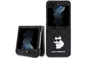 Telefon - Pokrowiec i etui - Karl Lagerfeld Saffiano Monogram Choupette Pin case for Samsung Galaxy Z Flip 5 - black - 3666339174668