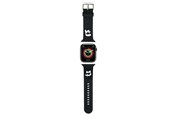 Smartwatch - akcesoria - Karl Lagerfeld 3D Rubber Karl&Choupette Heads strap for Apple Watch 38/40/41mm - black - 3666339190071