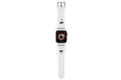 Smartwatch - akcesoria - Karl Lagerfeld 3D Rubber Karl&Choupette Heads strap for Apple Watch 42/44/45/49mm - white - 3666339190101