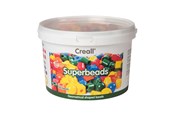 Kreatywne gry - Creall Super Beads 7 Shapes 5 Colors - 245 pcs. - 17200