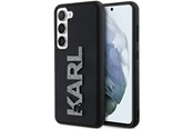 Telefon - Pokrowiec i etui - Karl Lagerfeld 3D Rubber Glitter Logo case for Samsung Galaxy S23+ - black - 3666339241940