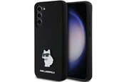 Telefon - Pokrowiec i etui - Karl Lagerfeld Silicone Choupette Metal Pin case for Samsung Galaxy S23+ - black - 3666339242213