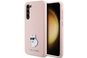 Telefon - Pokrowiec i etui - Karl Lagerfeld Silicone Choupette Metal Pin case for Samsung Galaxy S23+ - pink - 3666339242244