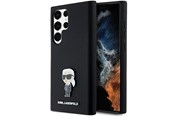Telefon - Pokrowiec i etui - Karl Lagerfeld Silicone Ikonik Metal Pin case for Samsung Galaxy S23 Ultra - black - 3666339242282