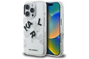 Telefon - Pokrowiec i etui - Karl Lagerfeld IML Sketched Graphic Case for iPhone 16 Pro - Clear - 3666339466749
