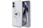 Telefon - Pokrowiec i etui - Karl Lagerfeld Button Choupette Head Printed Logo MagSafe Case for Samsung Galaxy S25 Edge - White - 3666339477059
