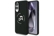 Telefon - Pokrowiec i etui - Karl Lagerfeld Silicone nauble Heads And Circle MagSafe case for Samsung Galaxy S25 Edge - black - 3666339477066