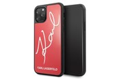 Telefon - Pokrowiec i etui - Karl Lagerfeld Signature Glitter Case for iPhone 11 Pro Max - Red - 3700740467589