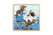 Puzzle - Rasmus Klump - Framed Wooden Puzzle - Bath Time - 7497