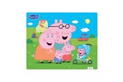 gry-planszowe-karciane-i-kosci - Peppa Pig - Framed Cardboard Puzzle - Family - 9054