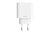 Telefon - Adapter i Ładowarka - CUKTECH A19 30W USB-A + USB-C Wall Charger - White - CUK00A19EUWH