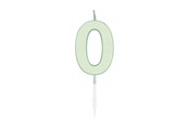 Zabawki - Globos Cake candle 4.5cm Pastel Mint no. 0 - 1190