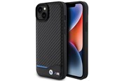 Telefon - Pokrowiec i etui - BMW Leather Carbon Case for iPhone 15 Plus - Black - 3666339143848