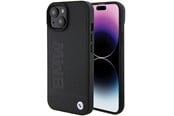 Telefon - Pokrowiec i etui - BMW Leather Hot Stamp Case for iPhone 15 - Black - 3666339170813