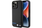 Telefon - Pokrowiec i etui - BMW Leather Carbon Case for iPhone 15 Pro Max - Black - 3666339143862