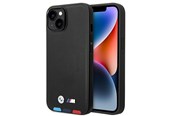 Telefon - Pokrowiec i etui - BMW BMHMP14S22PTDK iPhone 14 6.1 "black / black Leather Stamp Tricolor Magsafe - 3666339089306