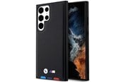 Telefon - Pokrowiec i etui - BMW BMHCS23L22PTDK S23 Ultra S918 black/black Leather Stamp Tricolor - 3666339114565