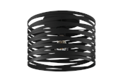 Lampy - EGLO CREMELLA lampa sufitowa E27 Ø370 czarna - 900164