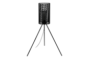 Lampy - EGLO LADUNARA zewnętrzna lampa stojąca E27 czarna/przezroczysta - 900259