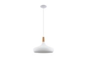 Lampy - EGLO SABINAR LAMPA WISZĄCA E27 Ø400 BIAŁY - 96983