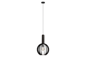 Lampy - EGLO VELASCO lampa wisząca Ø310 E27 czarna - 900153