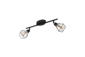 Lampy - EGLO ZAPATA 1 SPOT 2X300LM CZARNY - 32766