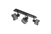 Lampy - EGLO TURROCK LISTWA SPOT 3XE27 CZARNY - 43446