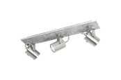 Lampy - EGLO PRACETA LISTWA SPOT 3L SZARY/BS - 95743