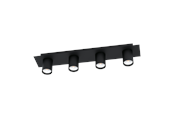 Lampy - EGLO VALCASOTTO LISTWA SPOT 4XGU10 CZARNY - 99515