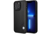 Telefon - Pokrowiec i etui - BMW BMHCP14X22RBDK iPhone 14 Pro Max 6.7" black/black hardcase Leather Blue Dots - 3666339066437