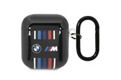 Telefon - Inne akcesoria - BMW BMA222SWTK AirPods 1/2 cover black/black Multiple Colored Lines - 3666339089627
