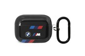 Telefon - Inne akcesoria - BMW BMAP222SOTK AirPods Pro 2 gen cover black/black Tricolor Stripes - 3666339123864