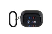 Telefon - Inne akcesoria - BMW BMAP222SWTK AirPods Pro 2 gen cover black/black Multiple Colored Lines - 3666339123871
