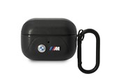 Telefon - Inne akcesoria - BMW BMAP22PVTK AirPods Pro cover black/black Leather Curved Line - 3666339089542