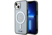 Telefon - Pokrowiec i etui - BMW BMHMP14SHCRS iPhone 14 6.1" case transparent hardcase Silver Ring MagSafe - 3666339122348