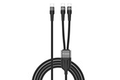 Kabel USB - Verbatim USB-C - Dual - 100W - 2m - Black - 30279